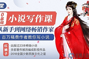 零基础小说写作课,从新手到网络畅销作家,百万稿费作者教你写小说