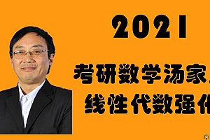 考研数学 2021线性代数强化-汤家凤 (面授版)