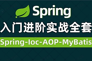 Spring从入门到精通全套教程通俗易懂进阶必看(Ioc-AOP-整合MyBatis)