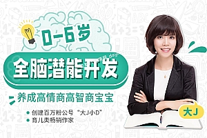 大J小D亲授:0-6岁全脑潜能开发,养成高情商高智商宝宝