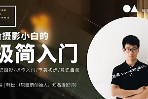 给摄影小白的极简入门