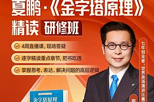夏鹏《金字塔原理》精读研修班