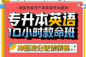 王无术:专升本英语10小时救命班