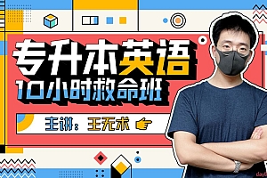 王无术:专升本英语10小时救命班
