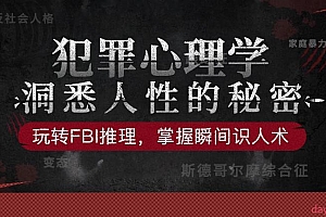 犯罪心理揭秘:避免隐藏伤害,学会自我保护(玩转FBI推理,掌握瞬间识人术)