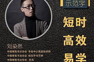 刘染然 染然阁 VIP硬笔书写系统学习精品课250集