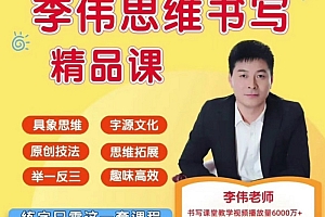 李伟-幼小思维书写精品课