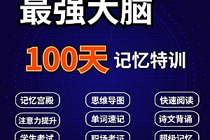 最强大脑卢菲菲·菲常记忆超脑特训营100天视频课程