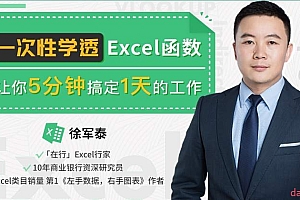 徐军泰 一次性学透Excel函数